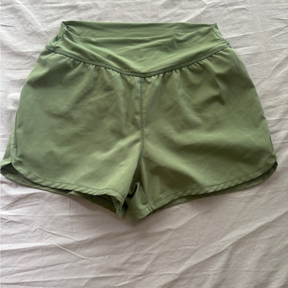 GB Girls Olive Athletic Shorts